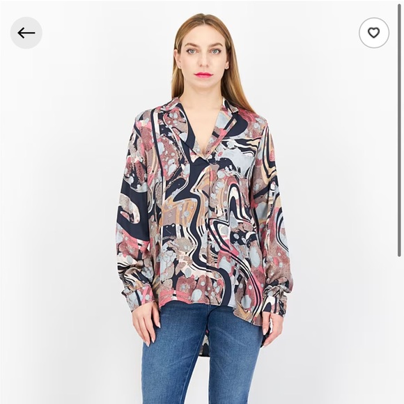 Esprit Silk Pop Over Blouse - Picture 2 of 9